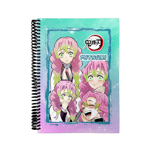 Libreta Anotador A6 Lisa - Mitsuri Demon Slayer LIB69