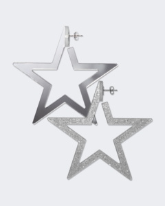 argola duo estrela - prata - comprar online
