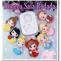 Molde Silicone Boneca Saia Rodada Arte da Cris revendedor autorizado - comprar online