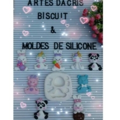 Molde silicone universal Baby arte da Cris revendedor autorizado-safari-bichos -bichinhos