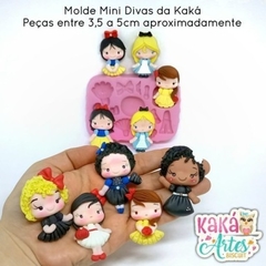 Molde silicone Mini divas da kaká Revendedor autorizado kaka artes - comprar online