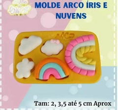 MOLDE ARCO-ÍRIS E NUVENS , Artes da Cris