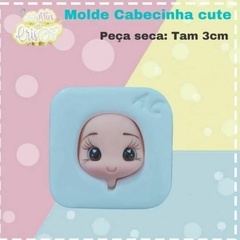 MOLDE CABECINHA CUTE Arte da Cris