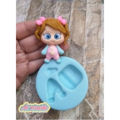 Molde silicone Gorduchinho amorarts(-Aplique-boneca-Gordinha,Gorduchinha,Apliques,bonecas)