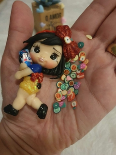 Mini frutinhas de fimo para laços e artesanato em geral 5 gr ( Charminhos , paetes ) - Aprox 285pças