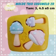 MOLDE TRIO COGUMELO 2D, Artes da Cris