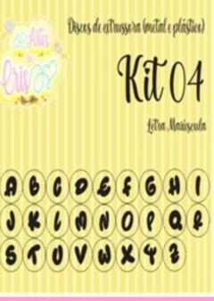 KIT N.4 DISCO EXTRUSORA LETRA MAÍUSCULA , Artes da Cris-discos -extrusora-aplique