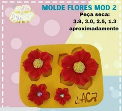 MOLDE FLORES MOD 2 Arte da Cris