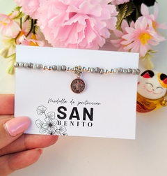 Pulsera San Benito Gris