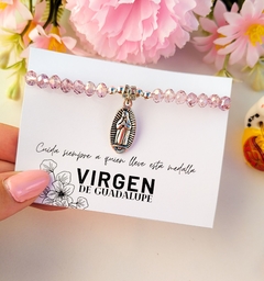 Pulsera Virgen de Guadalupe cristal