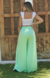 Pantalona fenda frontal verde paraiso - loja online