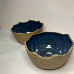 Bowl orgânico - Azul metalizado - Ateliê Siqueira - Cerâmica artesanal