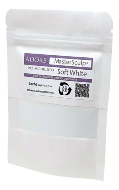 Pó Acrílico Adore Soft White Refil 40g Profissional