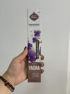 Incenso natural yagra violetas e lavanda - Sagrada Madre