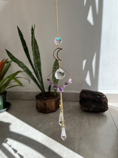 Suncatcher geométrico ametista - comprar online