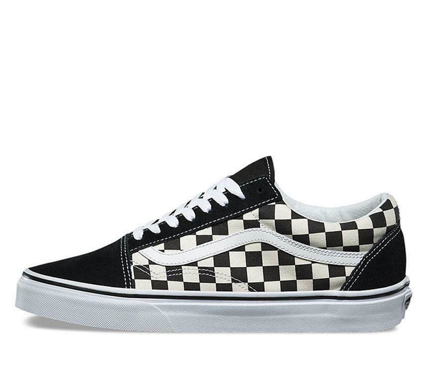 Vans xadrez branco discount