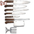 Kit Gourmet SG Conj. Facas Utensilios Chef Cozinha Churrasco