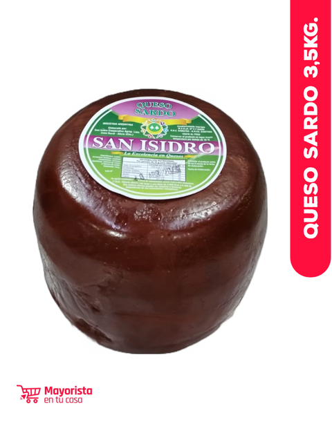 Queso Sardo San Isidro 3,5 kg.