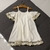 Vestido Offwhite com Renda Dourada - comprar online