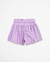 Shorts de Poás Lilás e Bege Marina - comprar online