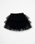 Shorts Saia de Tule Preto com Babados Jinx - comprar online