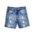 Shorts Jeans com Barra Desfiada