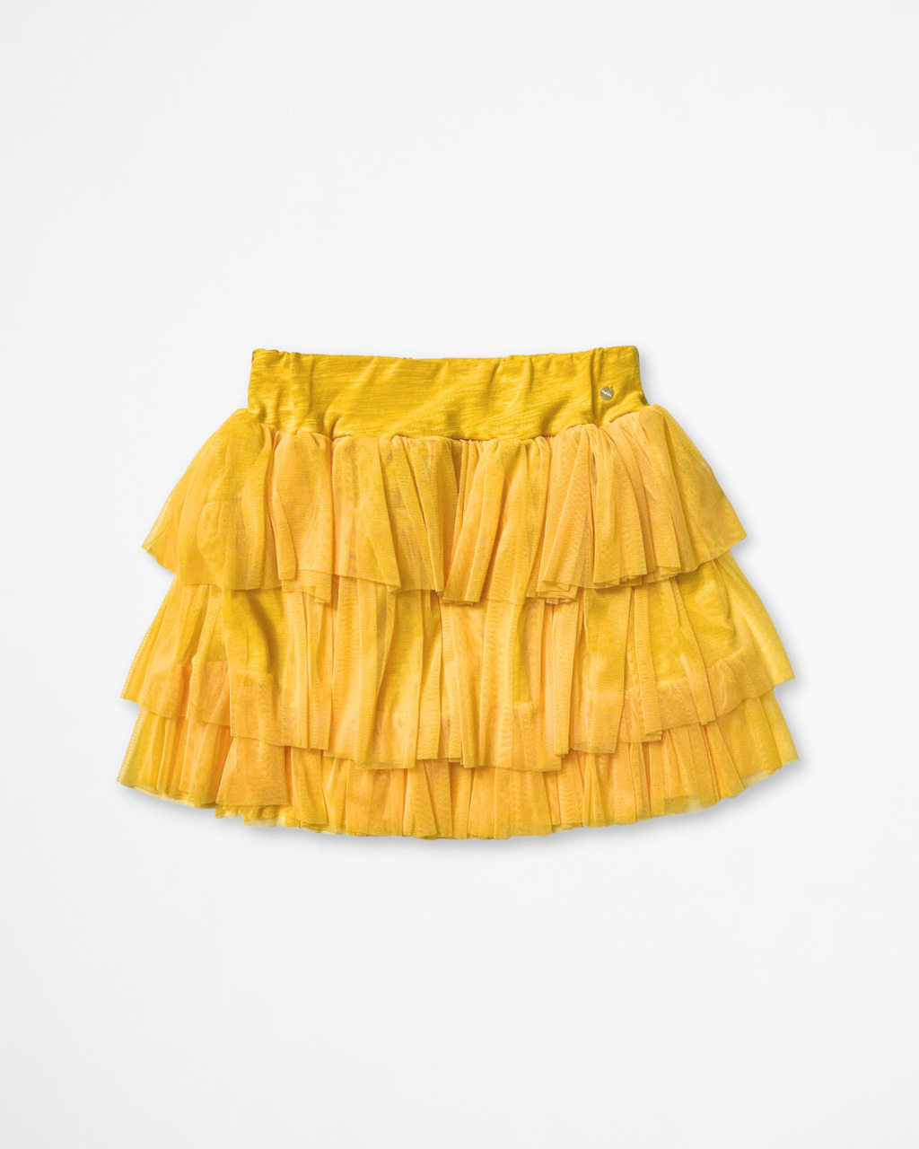 Saia de Tule Amarelo Can rio Marcela