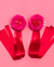 Kit de Ombeiras Pink e Rosa de Corações Holográficos - loja online
