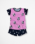Pijama Infantil de Blusinha e Shorts “Pandas”