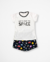 Pijama Infantil de Blusinha e Shorts “Space”