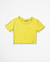 Cropped de Ribana Amarelo Liz