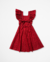 Vestido Evasê Floral Vermelho Cecília na internet