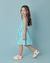Vestido Infantil Azul Turquesa Deby na internet