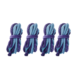 Pack de 4 cuerdas algodón azul/morado tipo trenzado- Shibari en internet