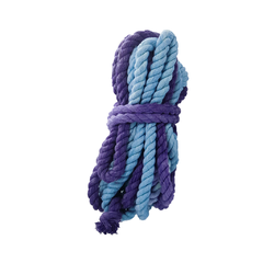 Pack de 4 cuerdas algodón azul/morado tipo trenzado- Shibari