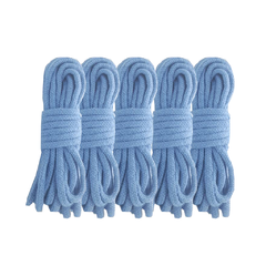 Pack de 5 cuerdas algodón tipo reforzado azul claro- Shibari