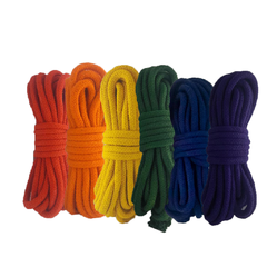 Pack de 6 cuerdas de algodón colores tipo reforzada-Shibari