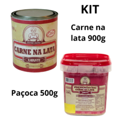 Kit Carne na lata 900 + Paçoca 500g Xavante