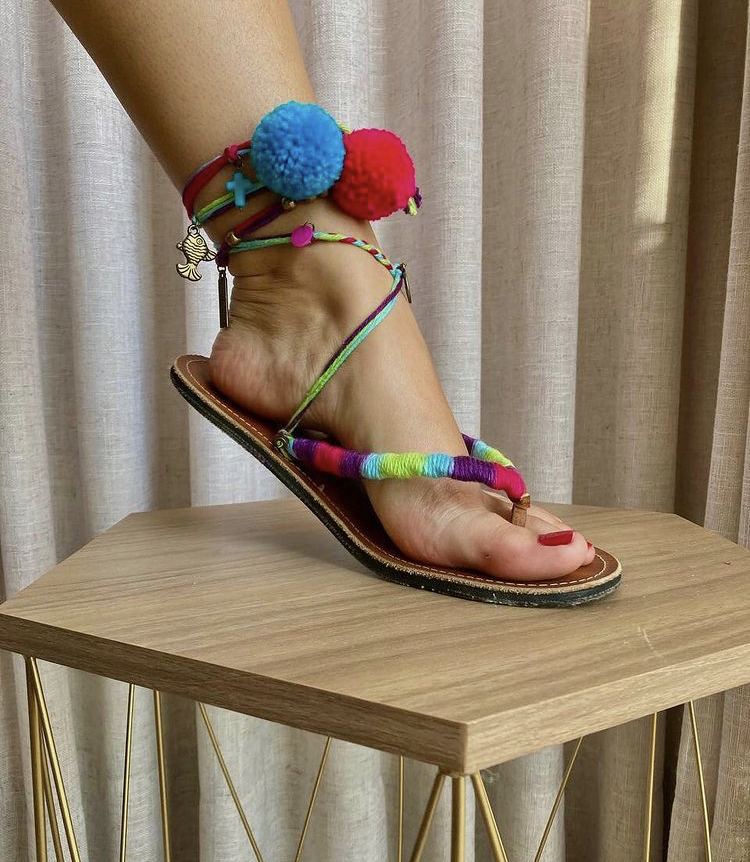 Sandália colorida - Comprar em Malie