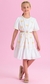 Vestido Petit Cherie Branco/Neon