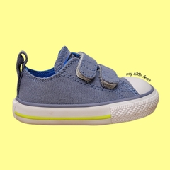 Converse azul clearance velcro