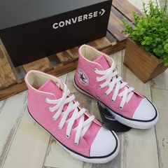 Tênis Converse Chuck Taylor All Star Rosa Cru Preto CK00040006 - Menina  Shoes