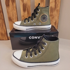 Tênis Converse All Star Cano Alto Verde Militar