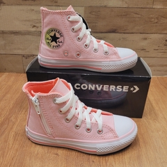 Tênis Converse All Star Cano Alto Rosa Bebê