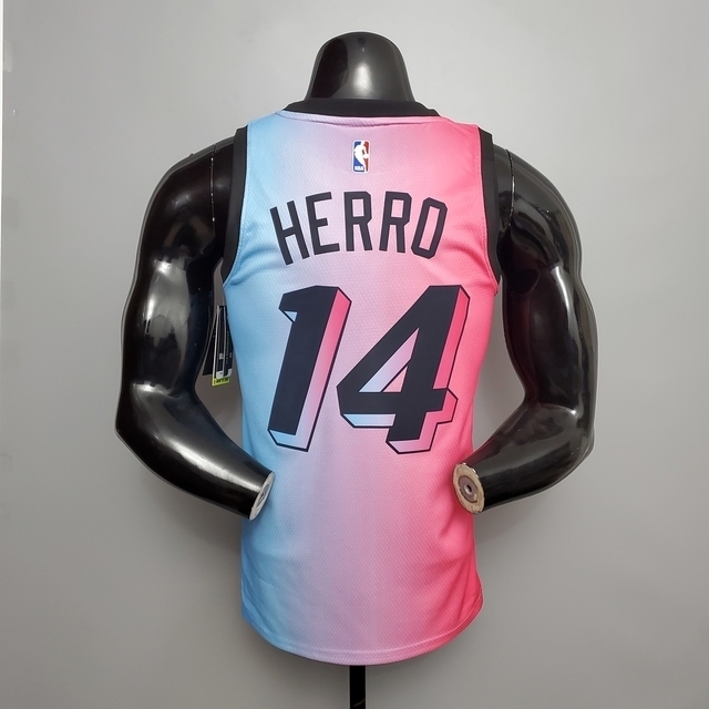 Camiseta NBA Miami Het City Edition Rosa