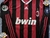 AC Milan Titular RETRO 2009. Mangas largas. #80 Ronaldinho. Parche UEFA Champions League - tienda online