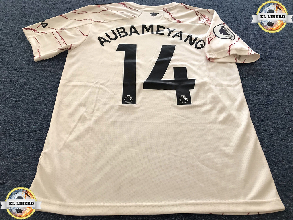 Tercera Camiseta Arsenal Jugador Aubameyang 2021-2022