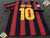 Barcelona Titular RETRO 2010. #10 Messi. Insignia campeón 2009. Parche LFP