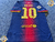 Barcelona Titular RETRO 2013. #10 Messi. Parche UEFA Champions League + Campeón del Mundo
