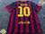 Barcelona Titular RETRO 2014. #10 Messi. Parche LFP